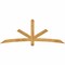 Ekena Millwork Alberta Rough Sawn Timber Gable Bracket, Western Red Cedar, 84"W x 31"H x 2"D x 4"F, 9/12 Pitch GBW084X31X0204ALB00RWR - alternate 1